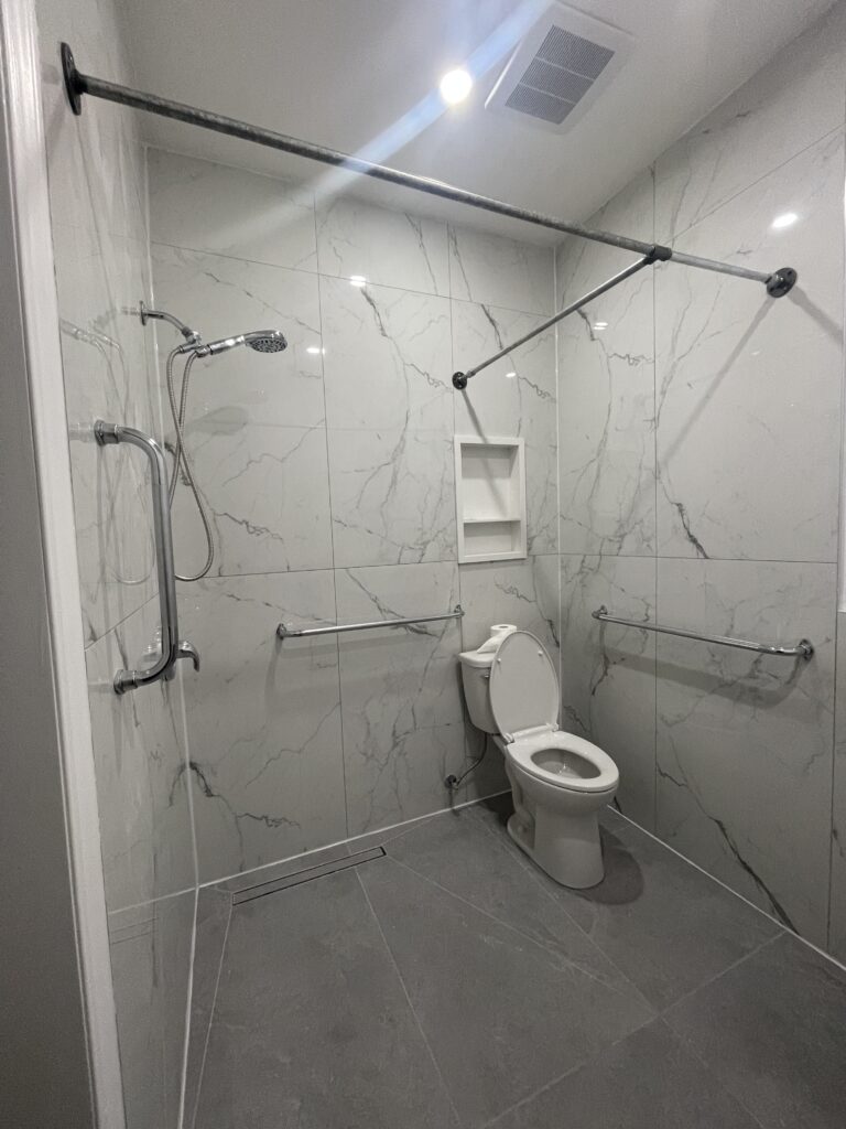 Tile Installation - Accessible Bathroom